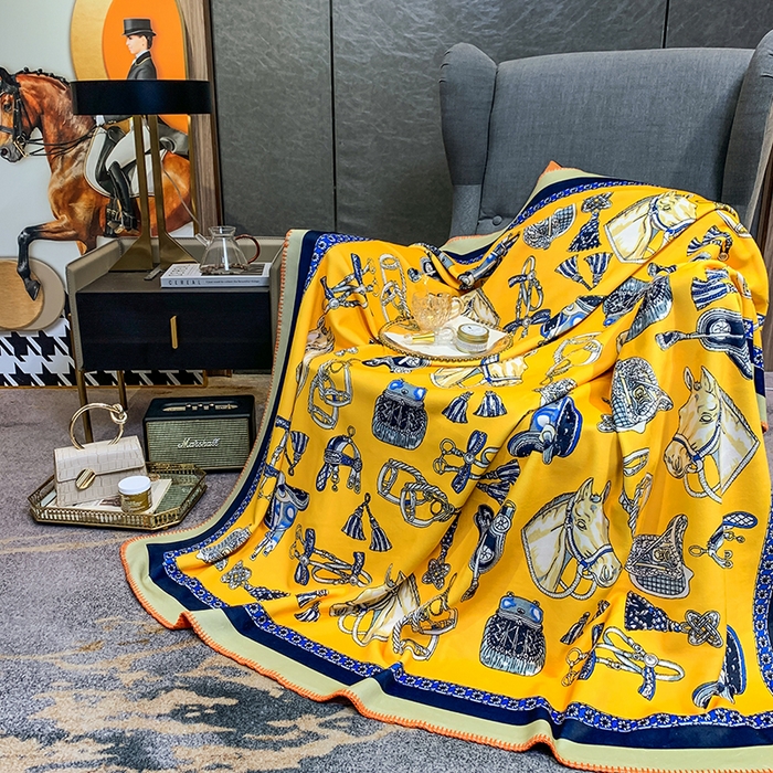 91家纺网 家纺一手货源 找家纺 色鬼布艺高端家居主号 2026新款银狐绒毯 骑士