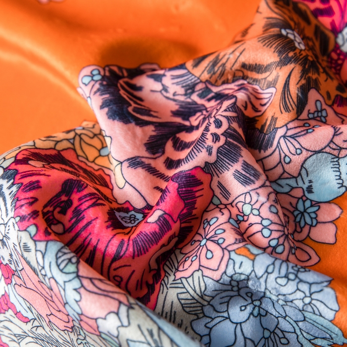 91家纺网 家纺一手货源 找家纺 色鬼布艺高端家居主号 2026新款银狐绒毯 轻扬花依橙