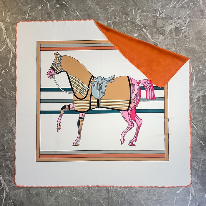 91家纺网 家纺一手货源 找家纺 色鬼布艺高端家居主号 2026新款银狐绒毯 赛马