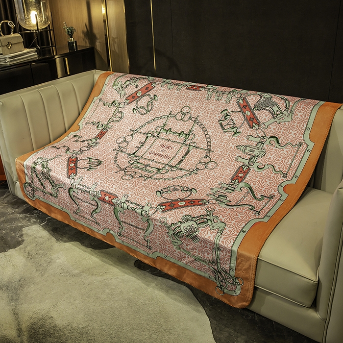 91家纺网 家纺一手货源 找家纺 色鬼布艺高端家居主号 2026新款银狐绒毯 提夫尼