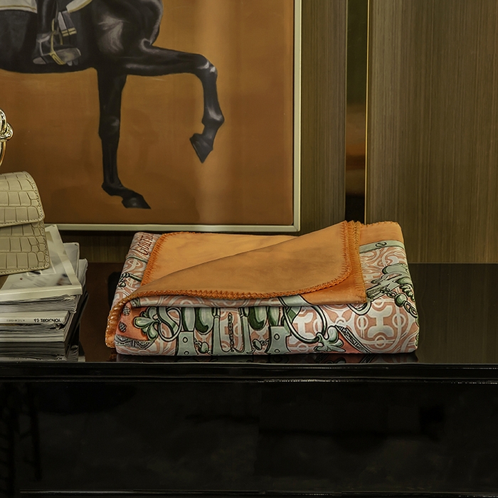 91家纺网 家纺一手货源 找家纺 色鬼布艺高端家居主号 2026新款银狐绒毯 提夫尼