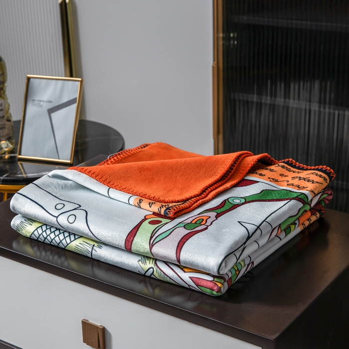 91家纺网 家纺一手货源 找家纺 色鬼布艺高端家居主号 2026新款银狐绒毯 天空马