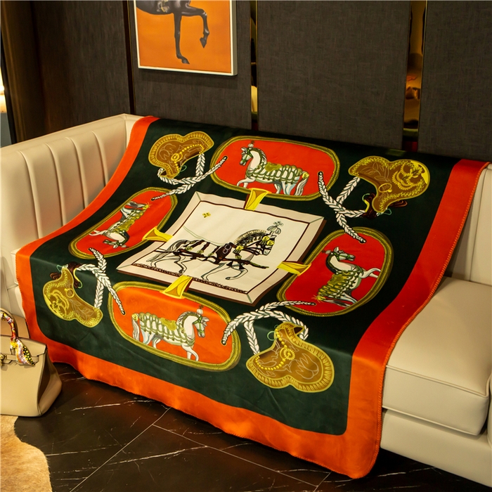 91家纺网 家纺一手货源 找家纺 色鬼布艺高端家居主号 2026新款银狐绒毯 添越