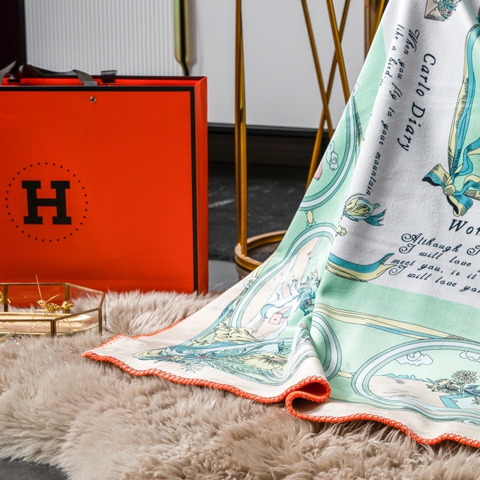 91家纺网 家纺一手货源 找家纺 色鬼布艺高端家居主号 2026新款银狐绒毯 五月