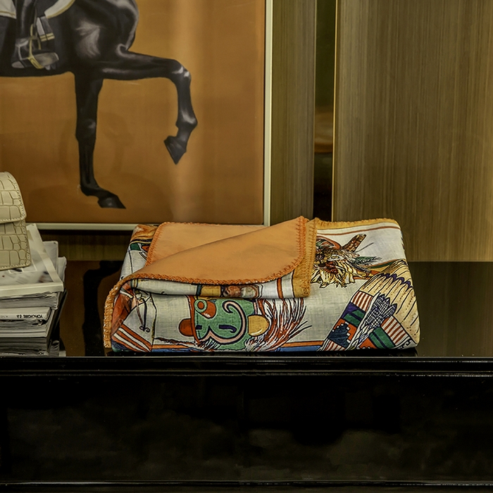 91家纺网 家纺一手货源 找家纺 色鬼布艺高端家居主号 2026新款银狐绒毯 小罗