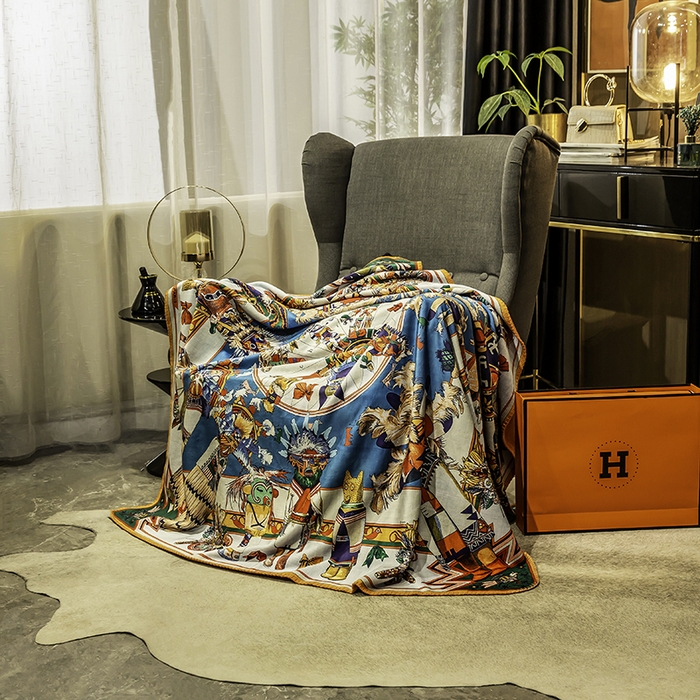 91家纺网 家纺一手货源 找家纺 色鬼布艺高端家居主号 2026新款银狐绒毯 小罗