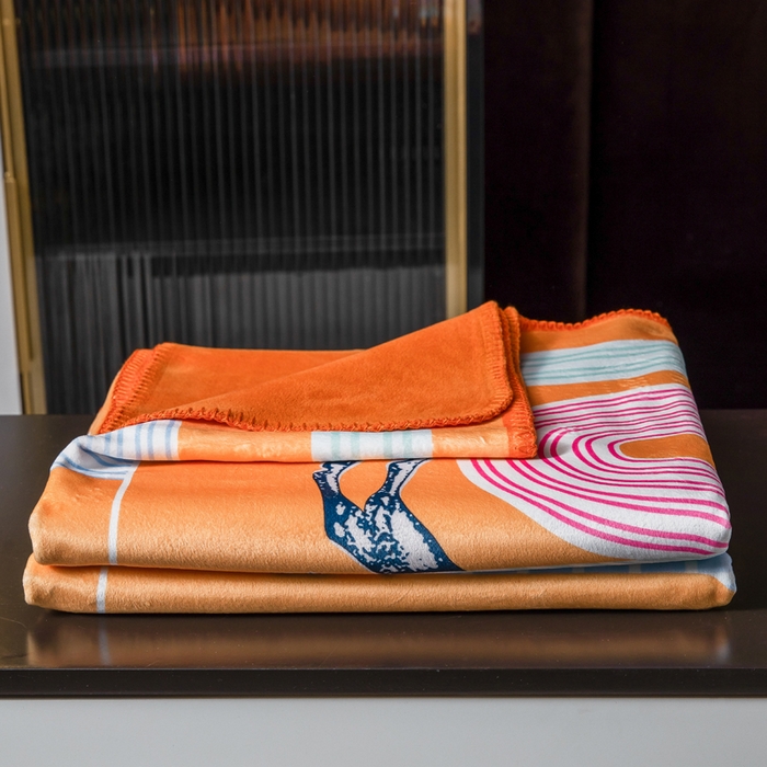 91家纺网 家纺一手货源 找家纺 色鬼布艺高端家居主号 2026新款银狐绒毯 小马