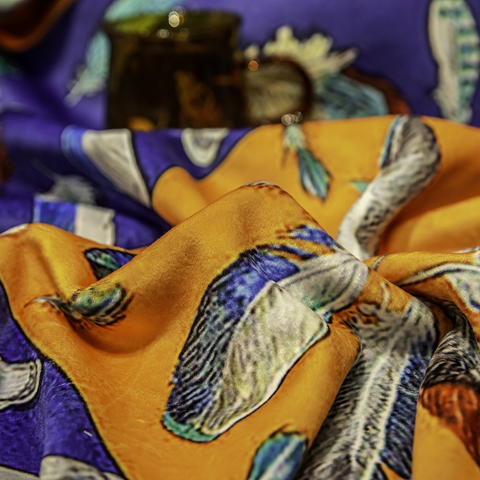 91家纺网 家纺一手货源 找家纺 色鬼布艺高端家居主号 2026新款银狐绒毯 羽毛