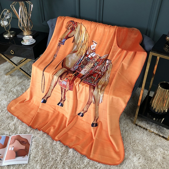 色鬼布艺高端家居主号 2026新款银狐绒毯 战马