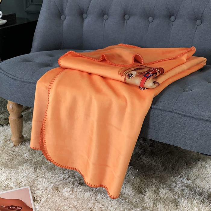 91家纺网 家纺一手货源 找家纺 色鬼布艺高端家居主号 2026新款银狐绒毯 战马