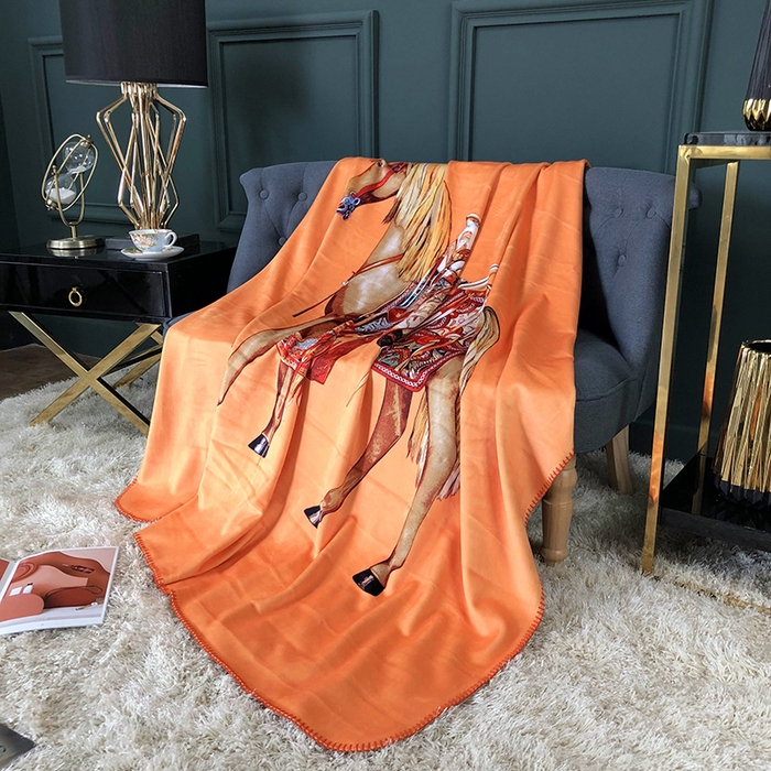 91家纺网 家纺一手货源 找家纺 色鬼布艺高端家居主号 2026新款银狐绒毯 战马