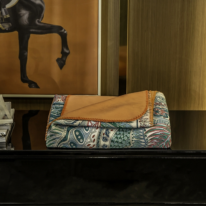 91家纺网 家纺一手货源 找家纺 色鬼布艺高端家居主号 2026新款银狐绒毯 珠宝