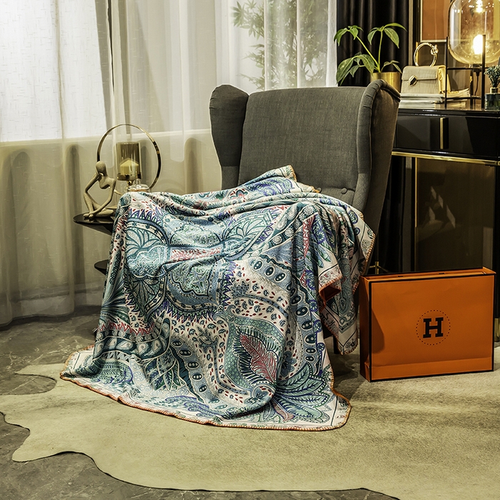 91家纺网 家纺一手货源 找家纺 色鬼布艺高端家居主号 2026新款银狐绒毯 珠宝