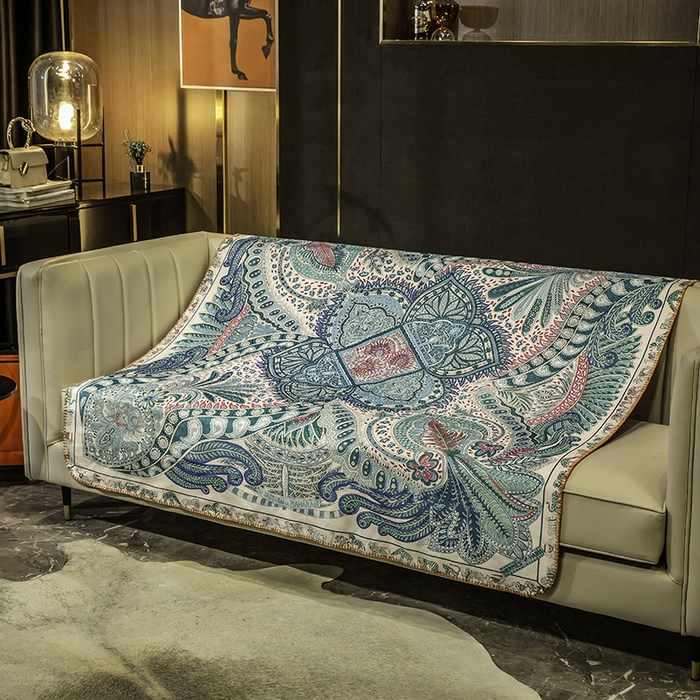 91家纺网 家纺一手货源 找家纺 色鬼布艺高端家居主号 2026新款银狐绒毯 珠宝