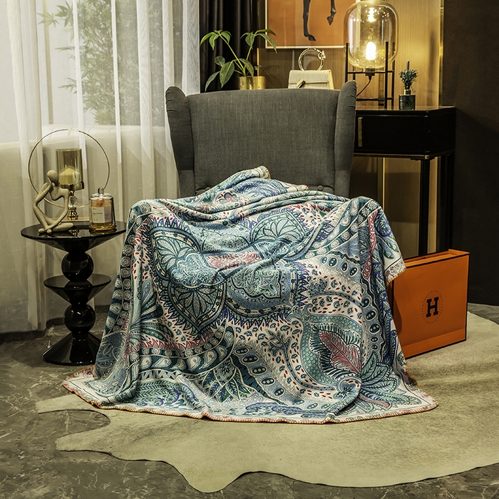 91家纺网 家纺一手货源 找家纺 色鬼布艺高端家居主号 2026新款银狐绒毯 珠宝