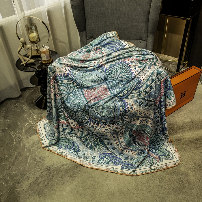 91家纺网 家纺一手货源 找家纺 色鬼布艺高端家居主号 2026新款银狐绒毯 珠宝