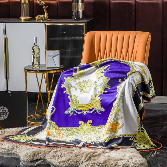 91家纺网 家纺一手货源 找家纺 色鬼布艺高端家居主号 2026新款银狐绒毯 27号