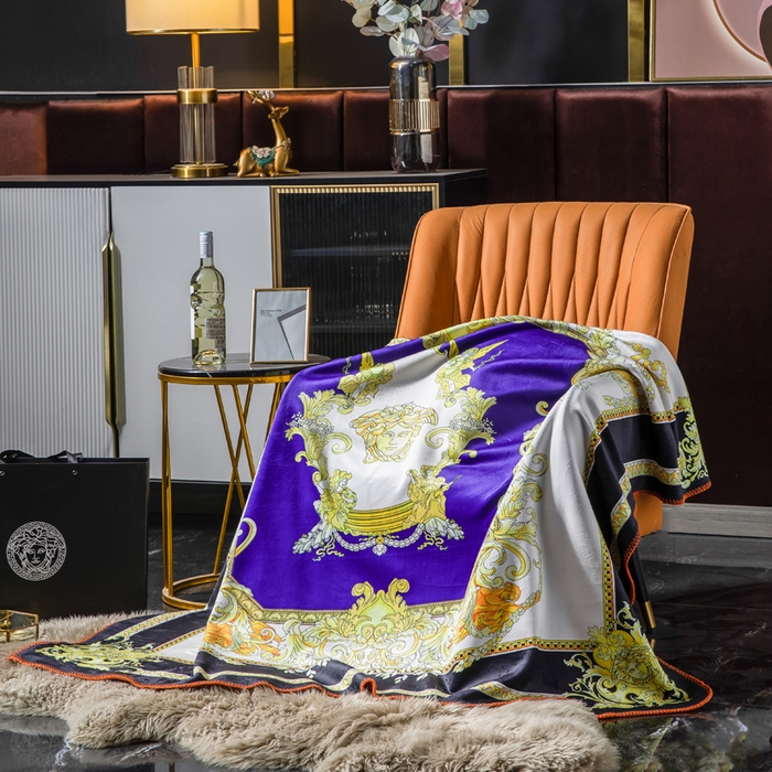 91家纺网 家纺一手货源 找家纺 色鬼布艺高端家居主号 2026新款银狐绒毯 27号