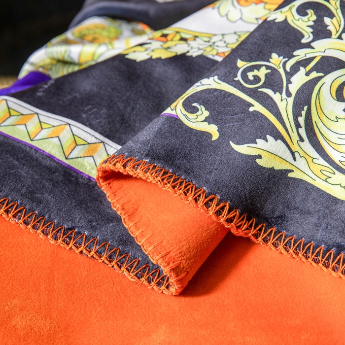 91家纺网 家纺一手货源 找家纺 色鬼布艺高端家居主号 2026新款银狐绒毯 27号