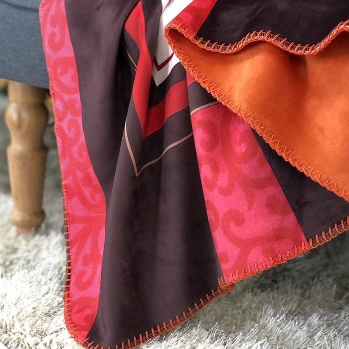 91家纺网 家纺一手货源 找家纺 色鬼布艺高端家居主号 2026新款银狐绒毯 骏马