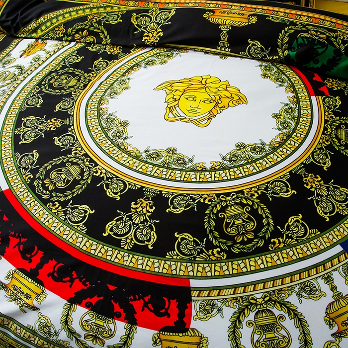 91家纺网 家纺一手货源 找家纺 色鬼布艺高端家居主号 2026新款外贸跨境欧美轻奢100支长绒棉纯棉印花四件套 罗盘