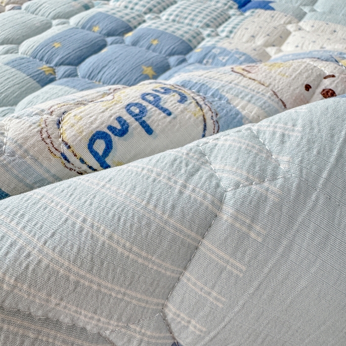 91家纺网 家纺一手货源 找家纺 （总）优品惠 2026新款A类云感双层纱防滑隔脏防水夹棉床笠单品床笠单件