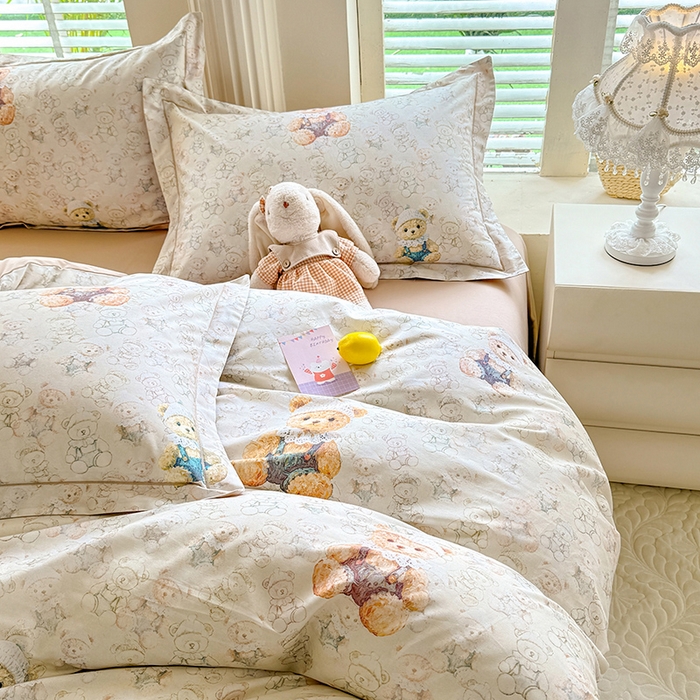 91家纺网 家纺一手货源 找家纺 （总）巧玲珑 2026新款全棉纯棉13376数码印花四件套