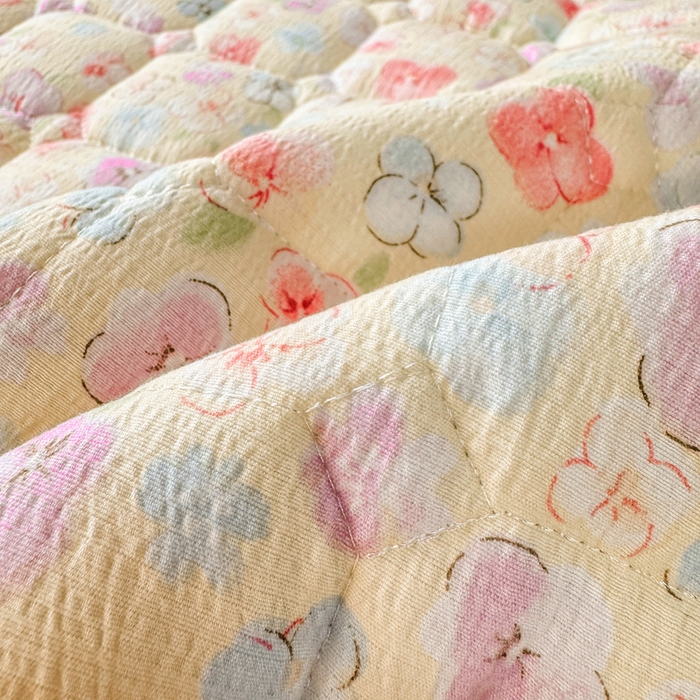 91家纺网 家纺一手货源 找家纺 优品惠 2026新款A类云感双层纱防滑隔脏防水夹棉床笠单品床笠单件 CL繁华蝶影(普通款)