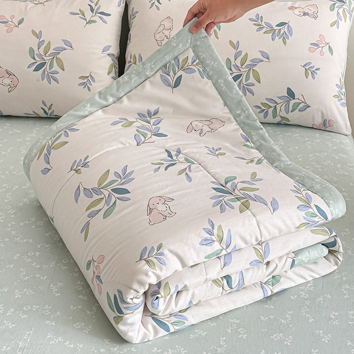 91家纺网 家纺一手货源 找家纺 （总）宝士康家纺 2026新款10A抗菌全棉夏被 被子被芯