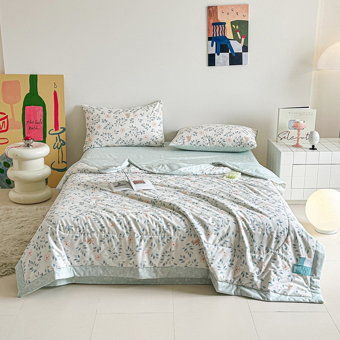 91家纺网 家纺一手货源 找家纺 （总）宝士康家纺 2026新款10A抗菌全棉夏被 被子被芯