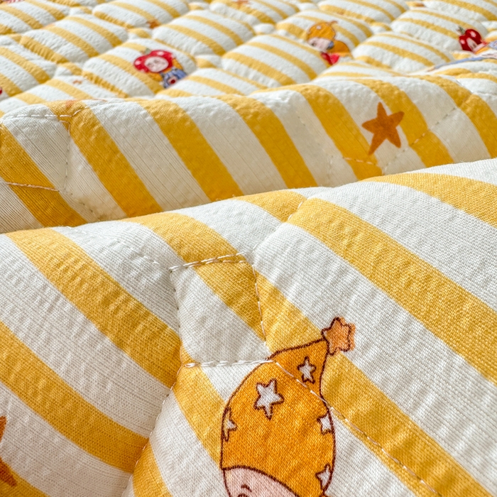 91家纺网 家纺一手货源 找家纺 优品惠 2026新款A类云感双层纱防滑隔脏防水夹棉床笠单品床笠单件 CL星星人(普通款)