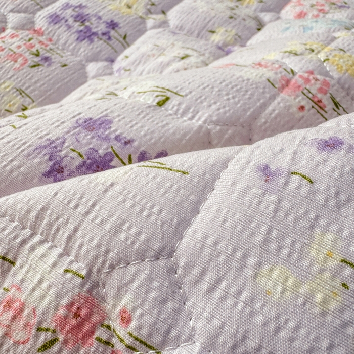 91家纺网 家纺一手货源 找家纺 优品惠 2026新款A类云感双层纱防滑隔脏防水夹棉床笠单品床笠单件 CL薰衣草(普通款)