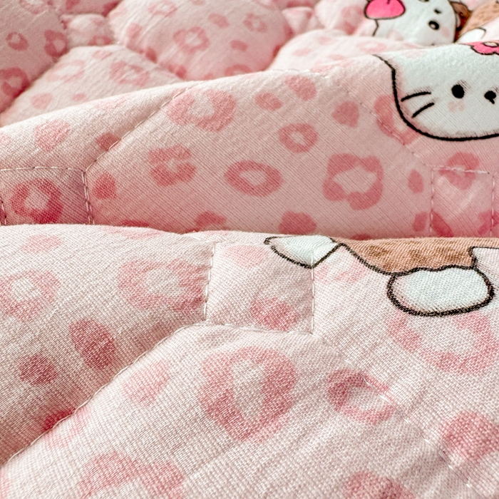 91家纺网 家纺一手货源 找家纺 优品惠 2026新款A类云感双层纱防滑隔脏防水夹棉床笠单品床笠单件 CL豹纹kt(防水款)