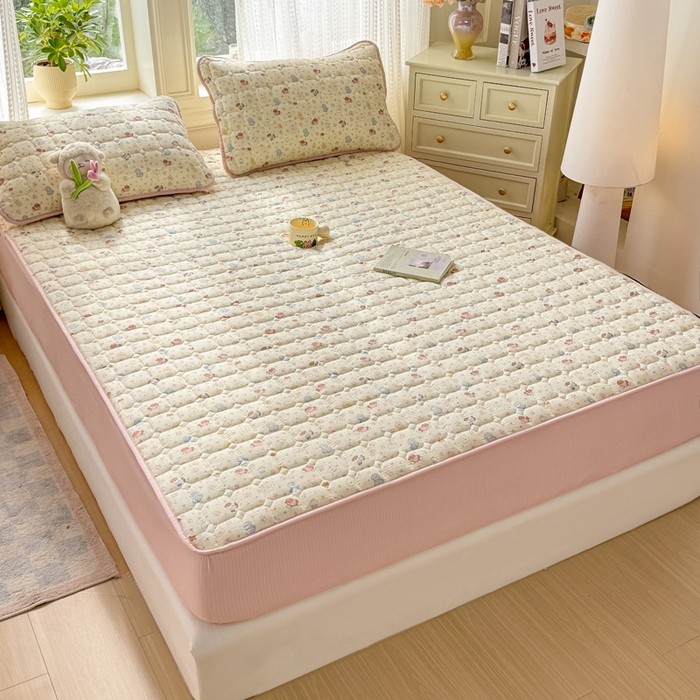 91家纺网 家纺一手货源 找家纺 优品惠 2026新款A类云感双层纱防滑隔脏防水夹棉床笠单品床笠单件 CL小萌宠(防水款)