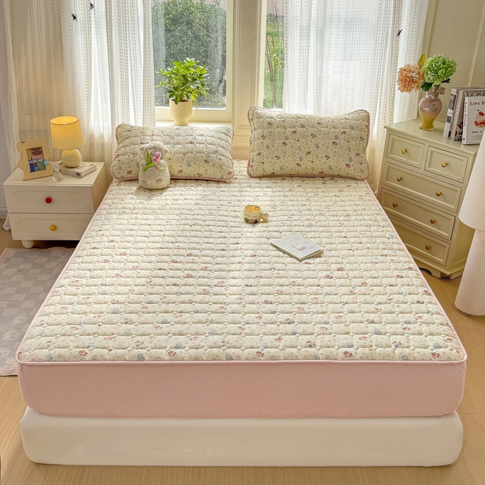 91家纺网 家纺一手货源 找家纺 优品惠 2026新款A类云感双层纱防滑隔脏防水夹棉床笠单品床笠单件 CL小萌宠(防水款)