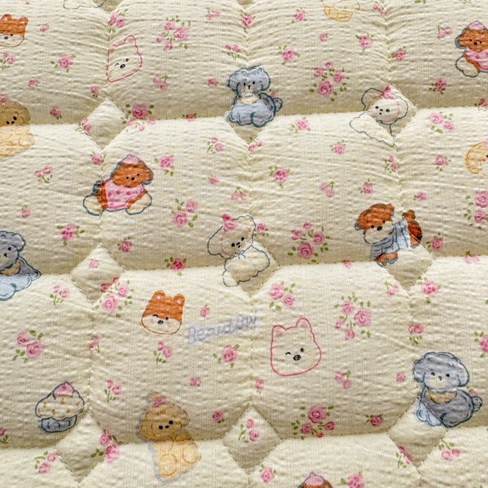 91家纺网 家纺一手货源 找家纺 优品惠 2026新款A类云感双层纱防滑隔脏防水夹棉床笠单品床笠单件 CL小萌宠(防水款)