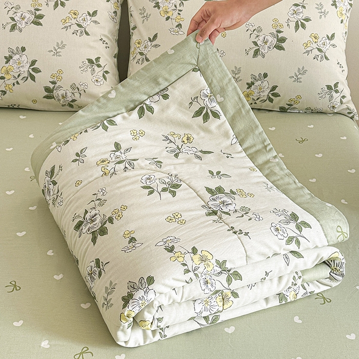 宝士康家纺 2026新款10A抗菌全棉夏被 被子被芯花香雪