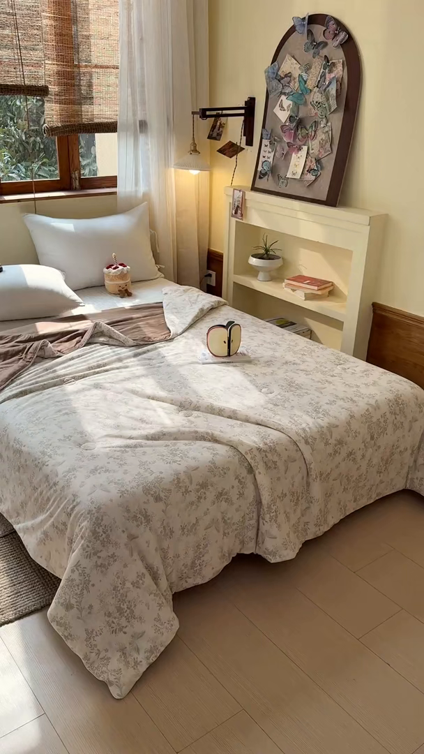 91家纺网 家纺一手货源 找家纺 梦恬佳 2026新款牛奶丝针织棉夏凉被空调被 洛克庄园