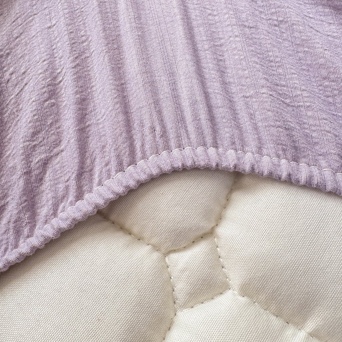 91家纺网 家纺一手货源 找家纺 优品惠 2026新款A类云感双层纱防滑隔脏防水夹棉床笠单品床笠单件 CL薰衣草(防水款)