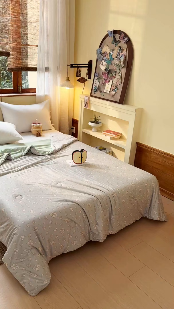 91家纺网 家纺一手货源 找家纺 梦恬佳 2026新款牛奶丝针织棉夏凉被空调被 蔷薇