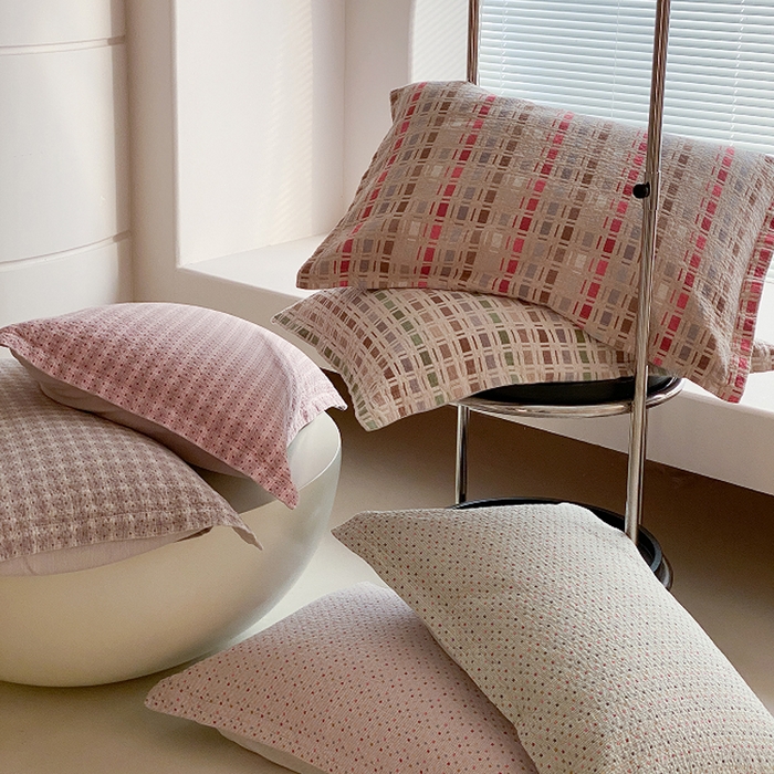 91家纺网 家纺一手货源 找家纺 麻依 2026新款安心棉床盖三件全棉四层纱布床单系列 组合图仅展示