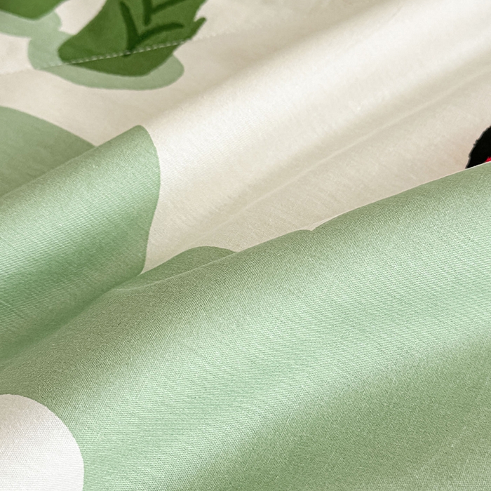 91家纺网 家纺一手货源 找家纺 宝士康家纺 2026新款10A抗菌全棉夏被四件套（床笠款）森林熊猫