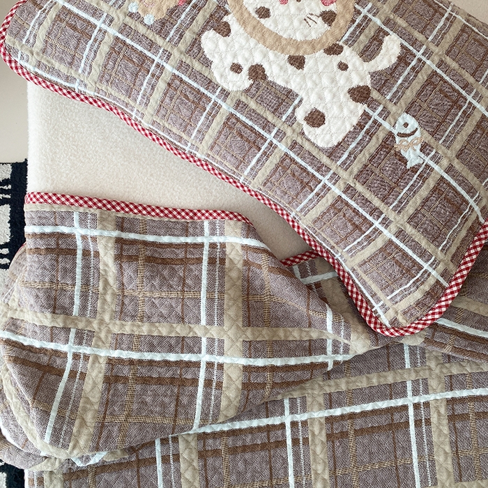 91家纺网 家纺一手货源 找家纺 （总）麻依 2026新款软萌纱布床盖三件套系列