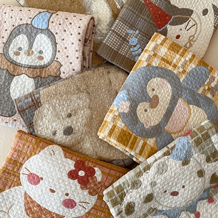 麻依 2026新款软萌纱布床盖三件套系列 组合