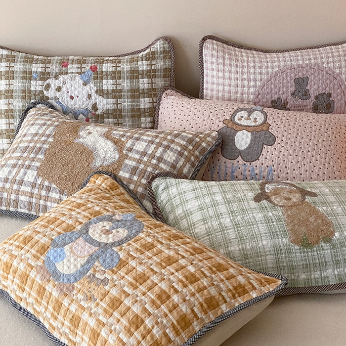 91家纺网 家纺一手货源 找家纺 麻依 2026新款软萌纱布床盖三件套系列 组合