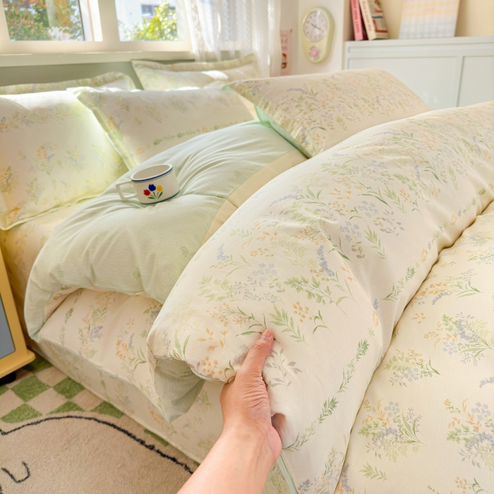 91家纺网 家纺一手货源 找家纺 拾物记 2026新款第二批A类新疆全棉12868四件套系列（提供买家秀和A类质检报告） 丛草集