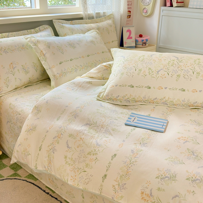 91家纺网 家纺一手货源 找家纺 拾物记 2026新款第二批A类新疆全棉12868四件套系列（提供买家秀和A类质检报告） 丛草集