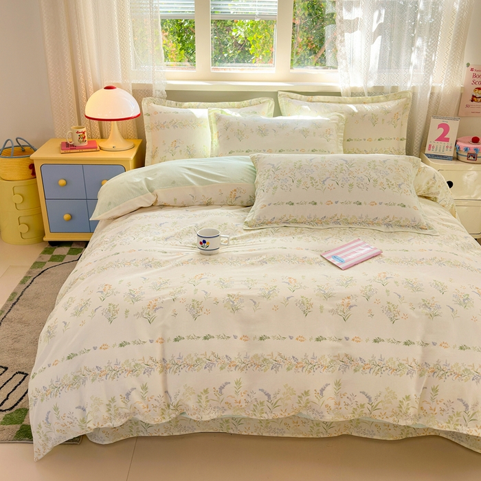 91家纺网 家纺一手货源 找家纺 拾物记 2026新款第二批A类新疆全棉12868四件套系列（提供买家秀和A类质检报告） 丛草集