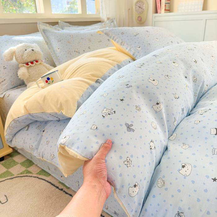 91家纺网 家纺一手货源 找家纺 拾物记 2026新款第二批A类新疆全棉12868四件套系列（提供买家秀和A类质检报告） 路灯影院