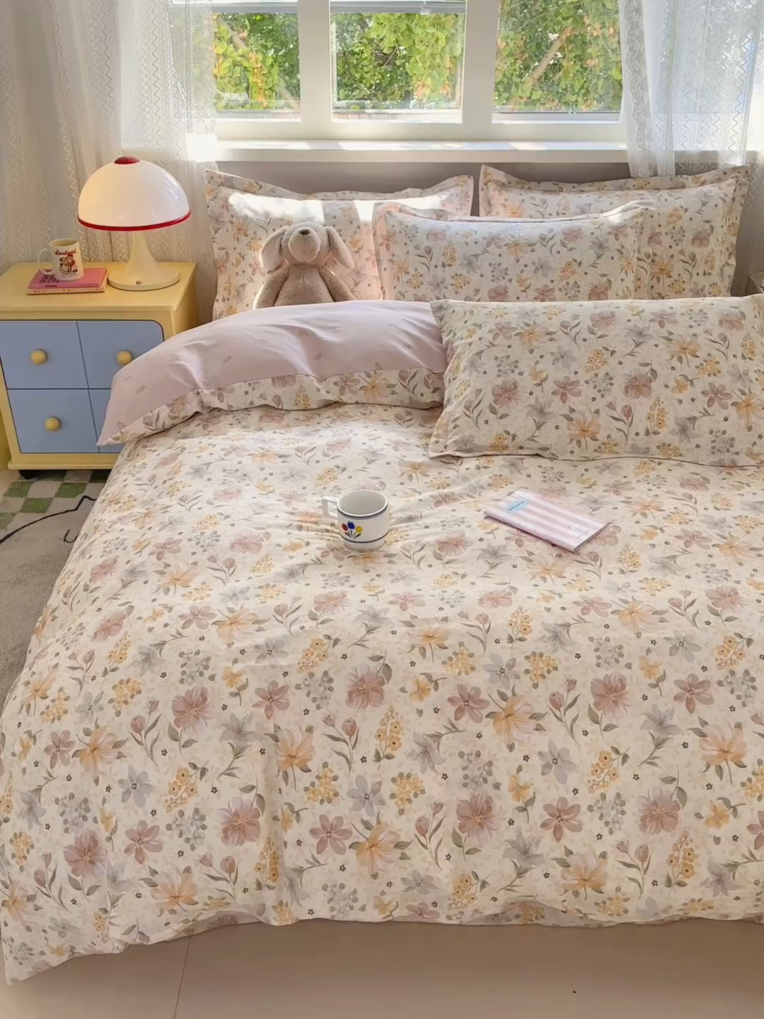 91家纺网 家纺一手货源 找家纺 拾物记 2026新款第二批A类新疆全棉12868四件套系列（提供买家秀和A类质检报告） 苏糖-咖